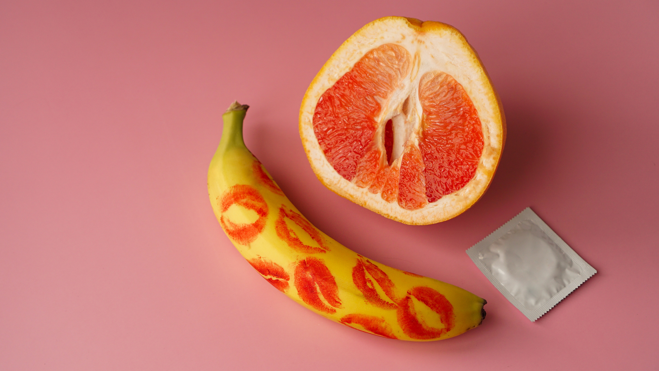 Banana with Traces of Lipstick, Grapefruit, and Condom